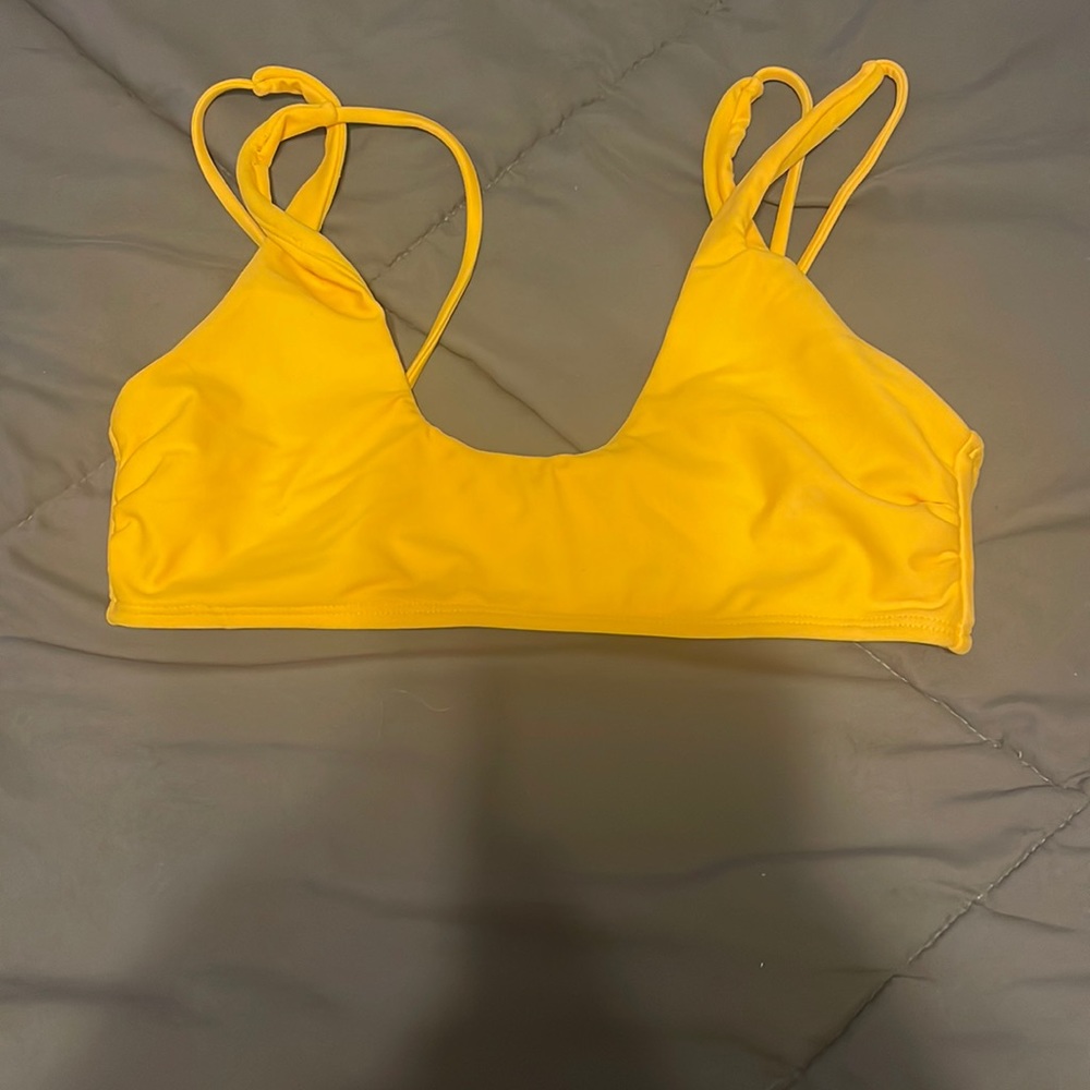 Yellow bikini top